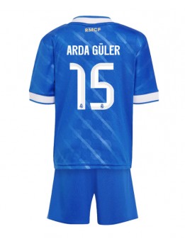 Billige Real Madrid Arda Guler #15 Tredjedraktsett Barn 2025-26 Kortermet (+ Korte bukser)